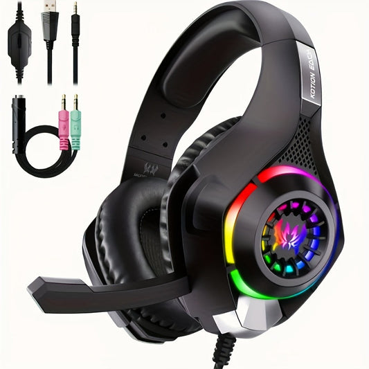Gaming Headset PC PS4 PS5 Xbox RGB by CTN