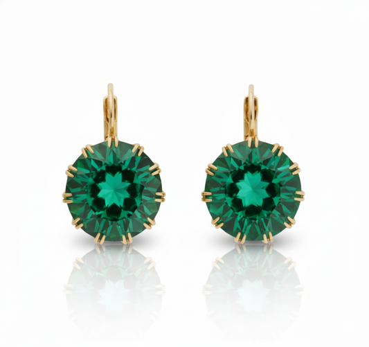 Lumine Emerald Hoops by LaBante London