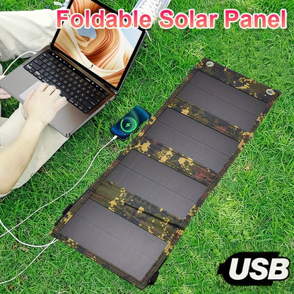 NNETM Portable Foldable Camouflage Solar Panel Charger by NNETM