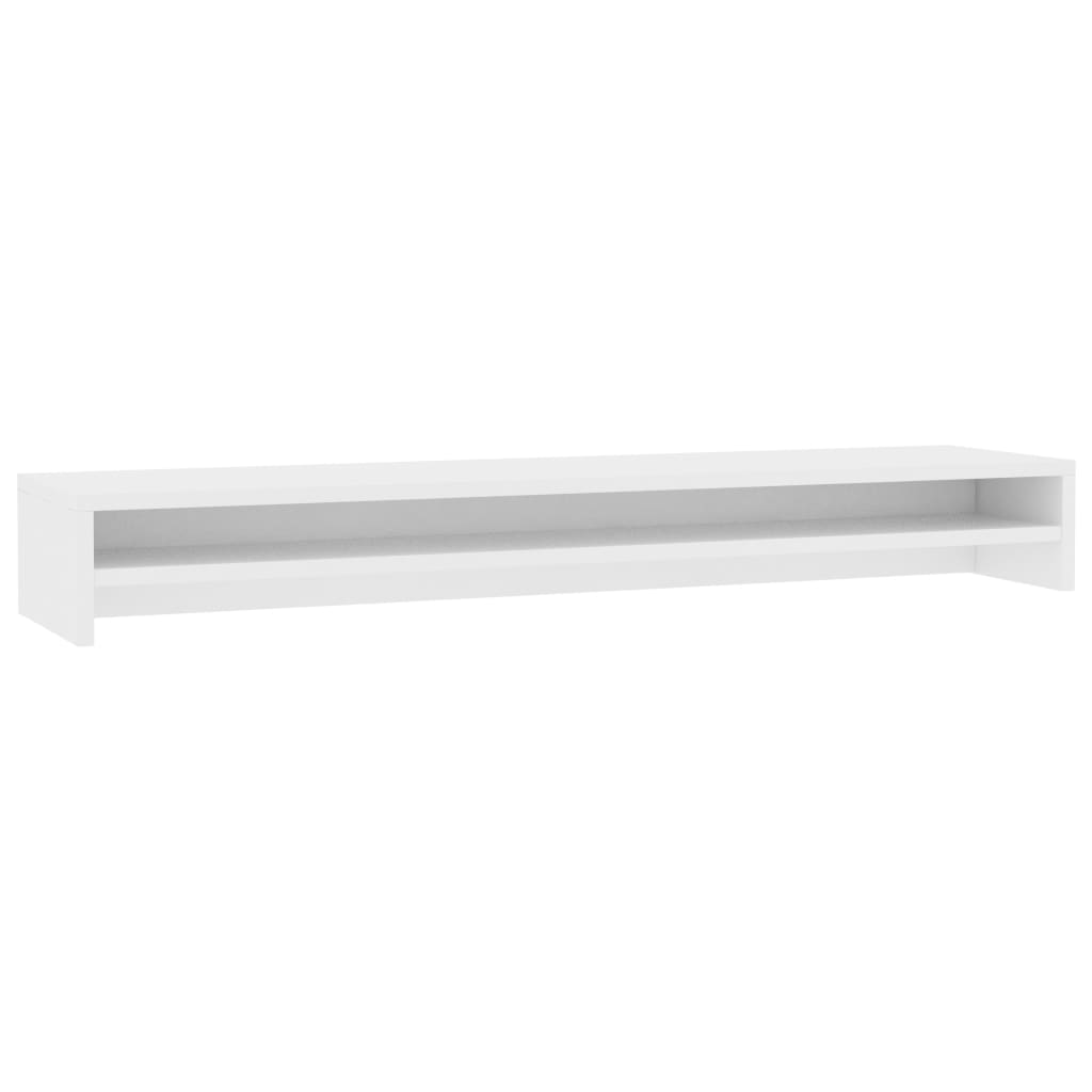NNEVL Monitor Stand White 100x24x13 cm Chipboard by NNEVL