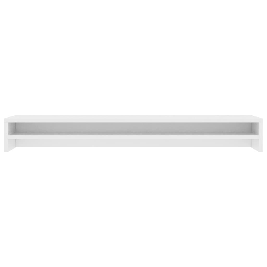 NNEVL Monitor Stand White 100x24x13 cm Chipboard by NNEVL