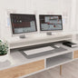 NNEVL Monitor Stand White 100x24x13 cm Chipboard by NNEVL