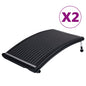 NNEVL Curved Pool Solar Heating Panels 2 pcs 110x65 cm by NNEVL