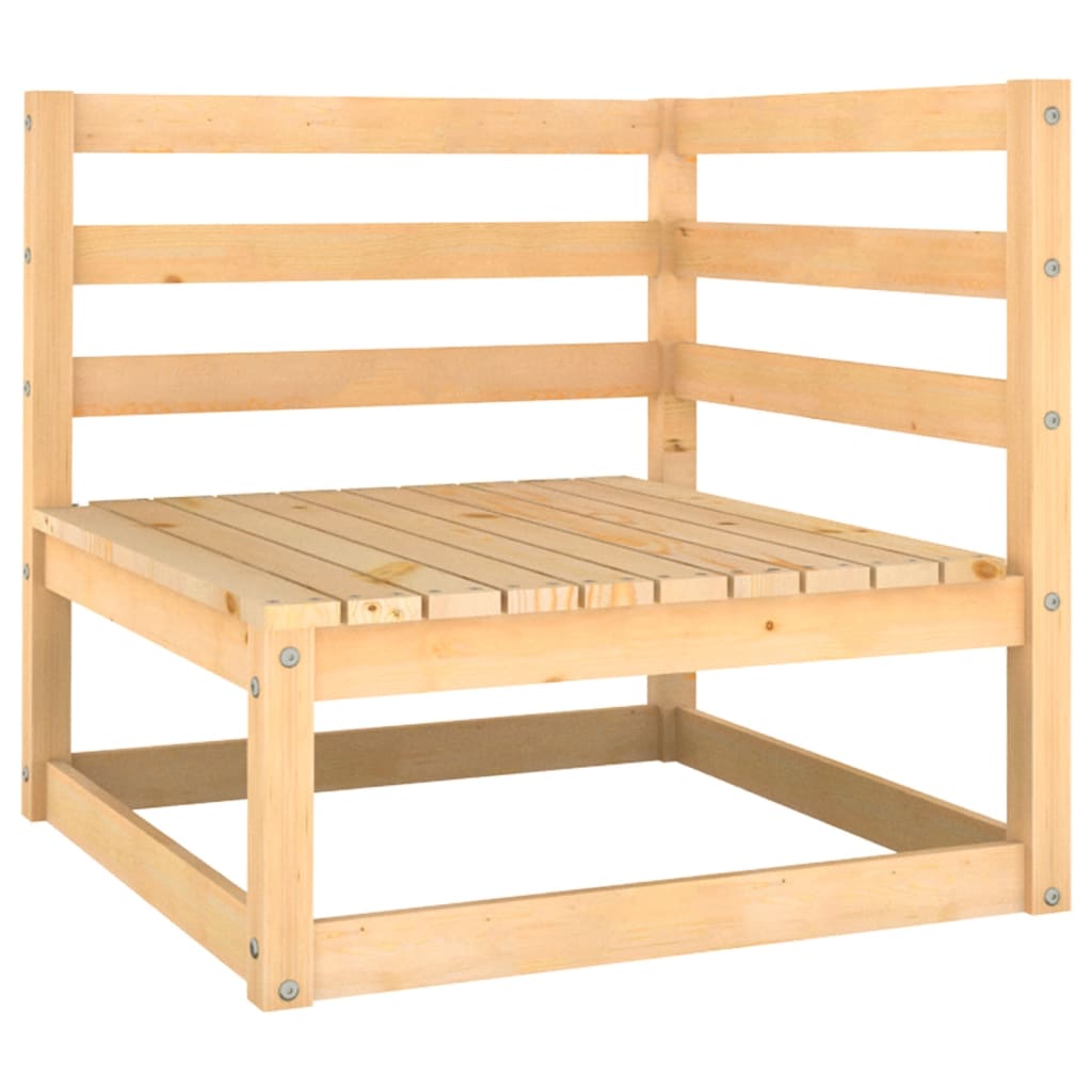 NNEVL 10 Piece Garden Lounge Set Solid Pinewood by NNEVL