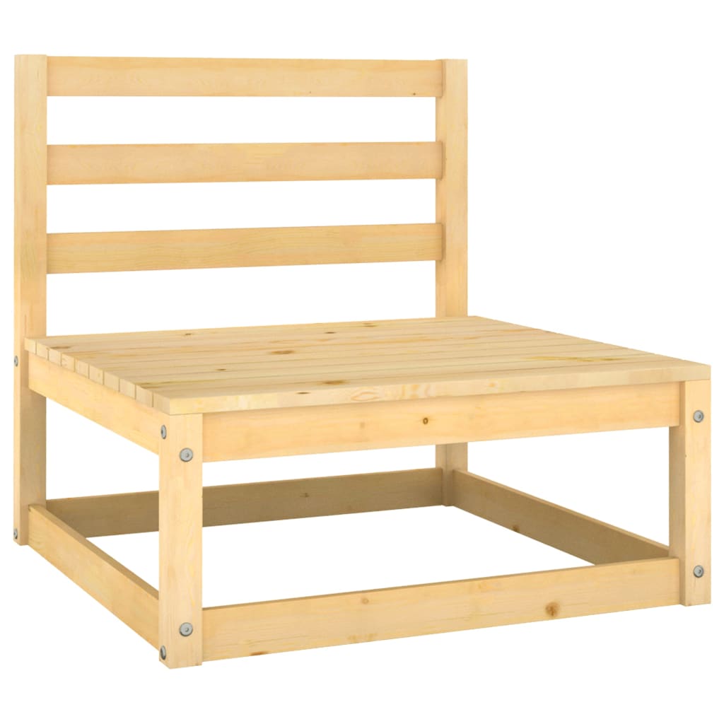 NNEVL 10 Piece Garden Lounge Set Solid Pinewood by NNEVL