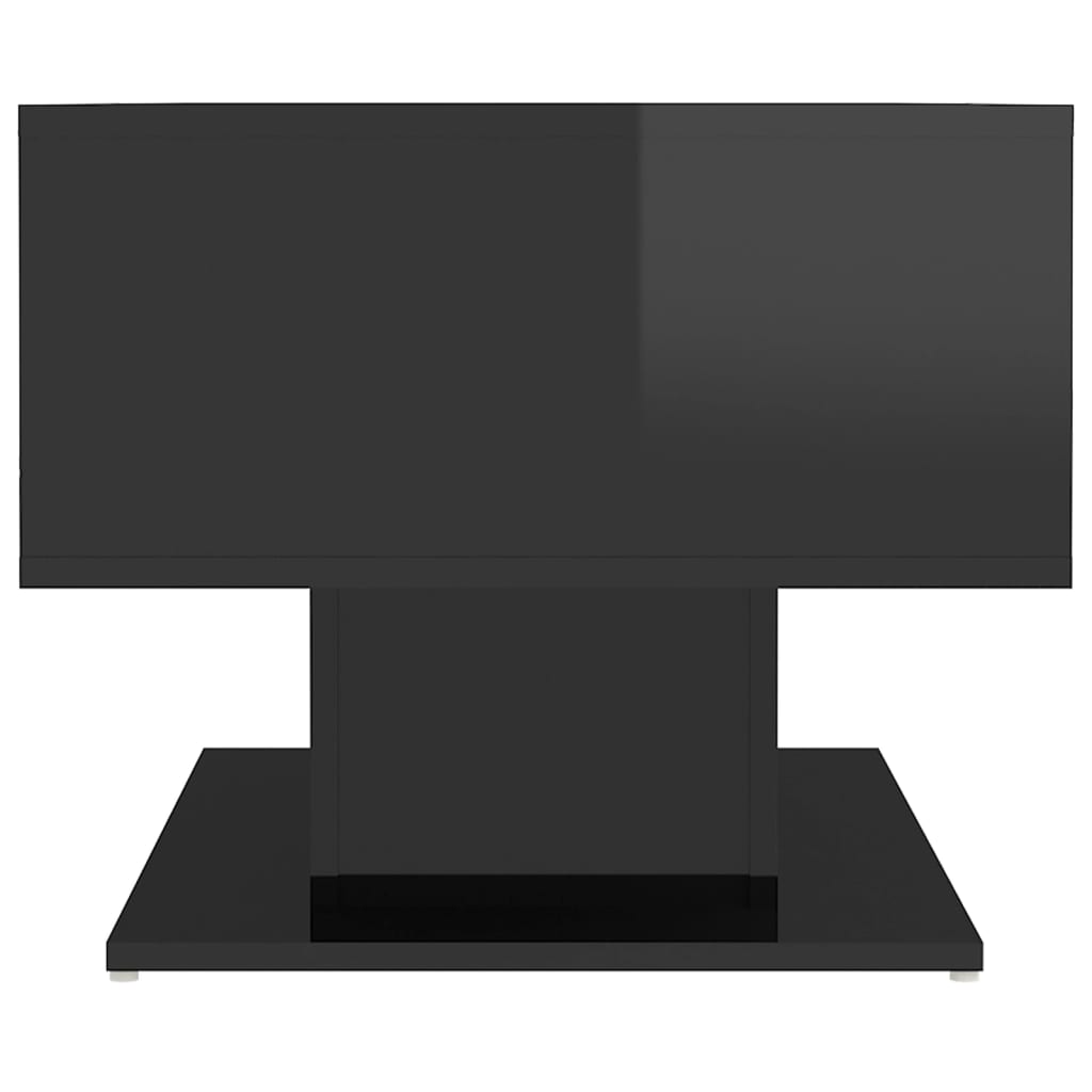 NNEVL Coffee Table High Gloss Black 103.5x50x44.5 cm Chipboard by NNEVL