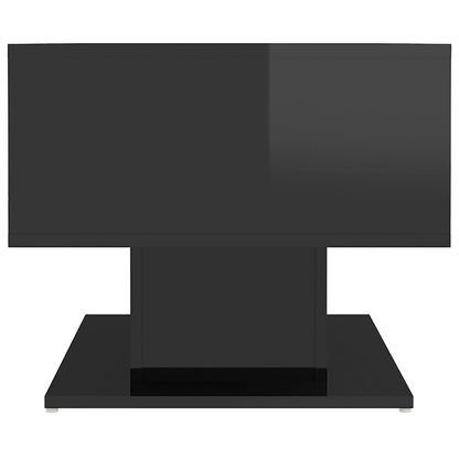 NNEVL Coffee Table High Gloss Black 103.5x50x44.5 cm Chipboard by NNEVL