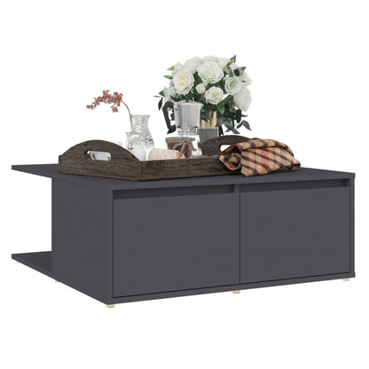 NNEVL Coffee Table Grey 80x80x31 cm Chipboard by NNEVL