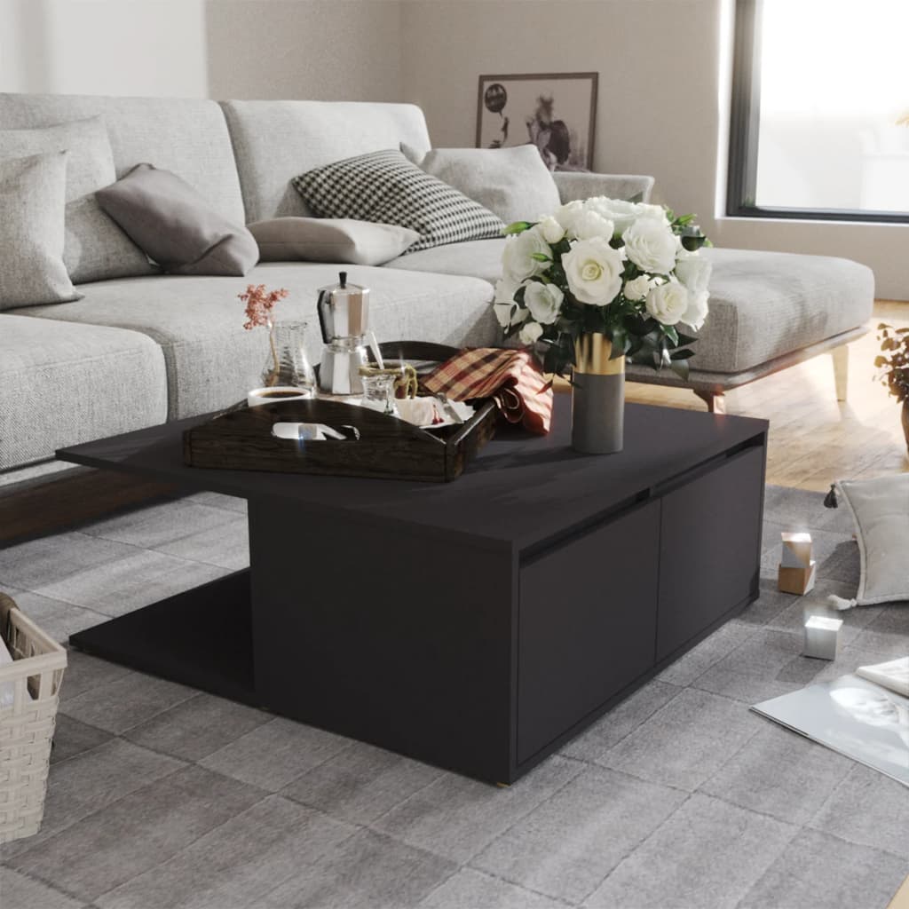 NNEVL Coffee Table Grey 80x80x31 cm Chipboard by NNEVL