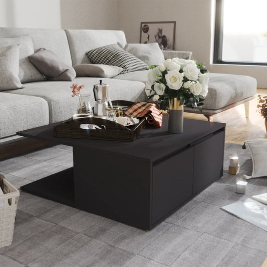 NNEVL Coffee Table Grey 80x80x31 cm Chipboard by NNEVL