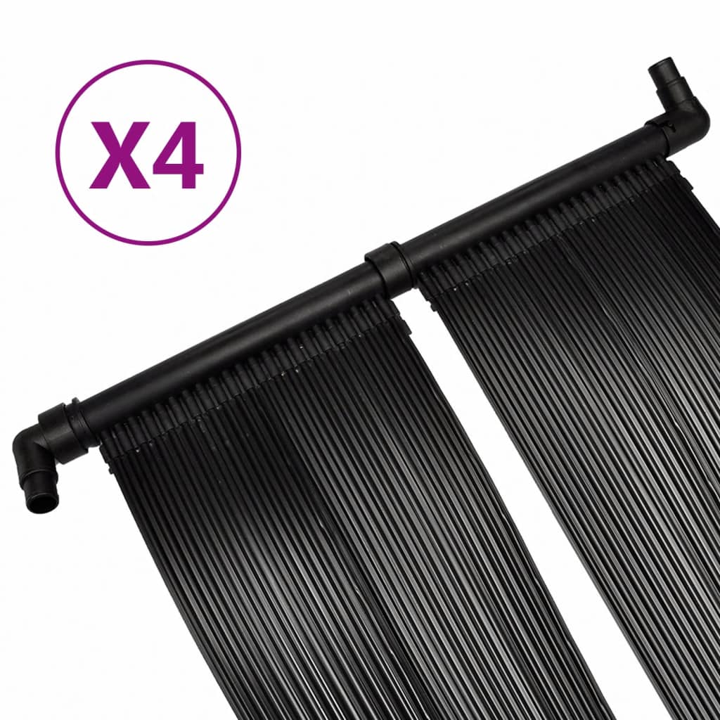 NNEVL Solar Pool Heater Panel 4 pcs 80x620 cm by NNEVL