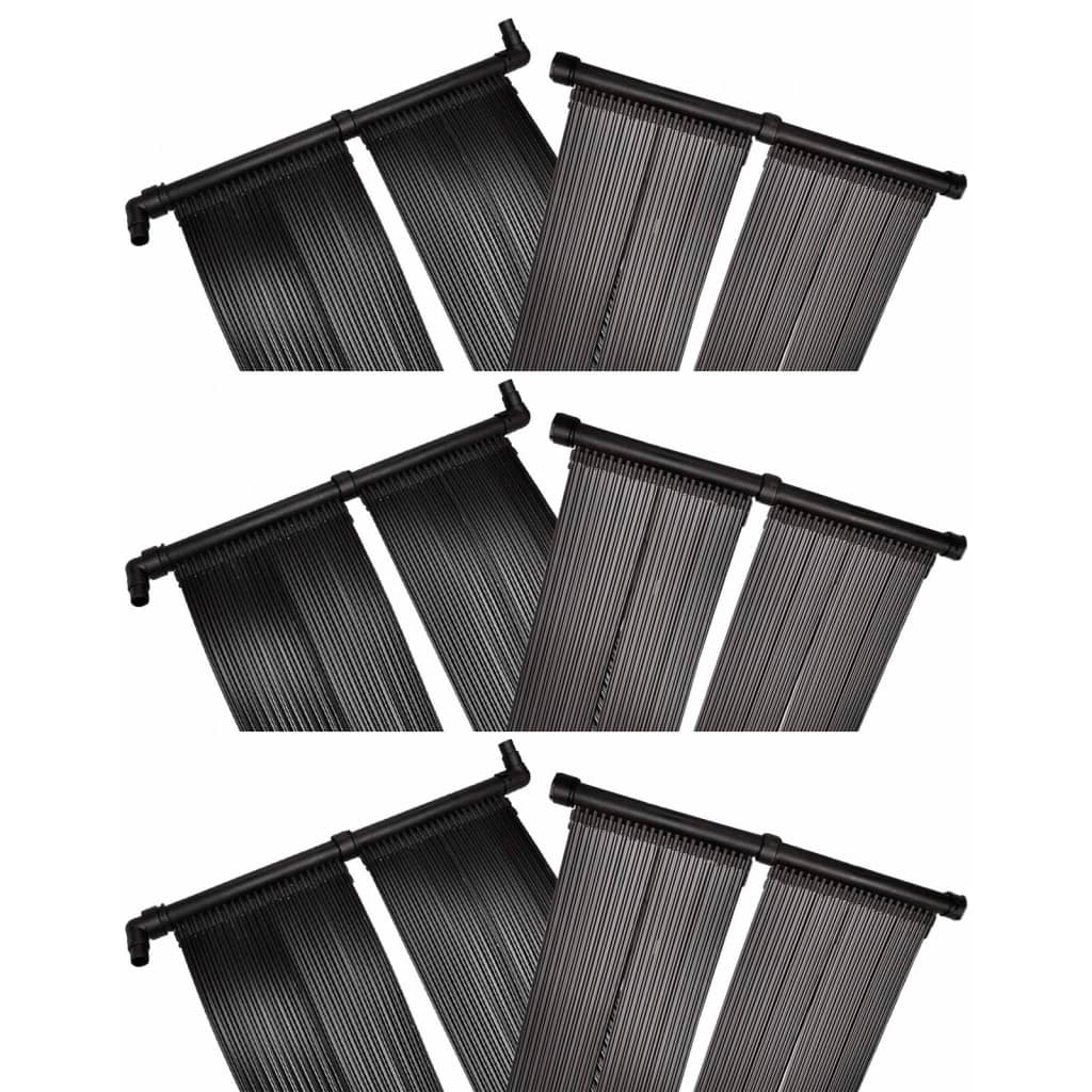 NNEVL Solar Pool Heater Panel 6 pcs 80x620 cm by NNEVL