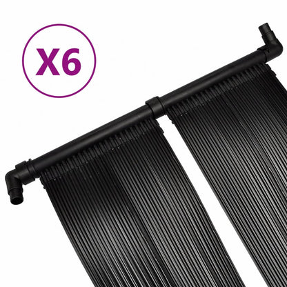 NNEVL Solar Pool Heater Panel 6 pcs 80x620 cm by NNEVL