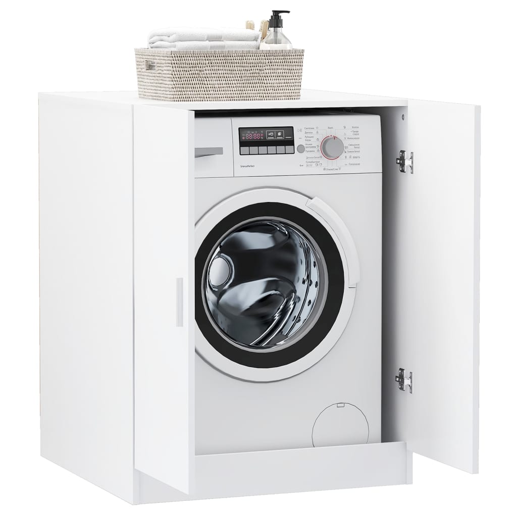 NNEVL Washing Machine Cabinet White 71x71.5x91.5 cm by NNEVL