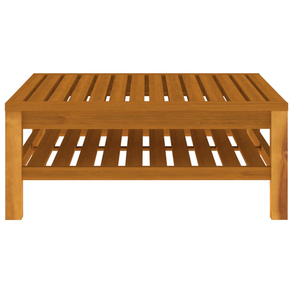 NNEVL 7 Piece Garden Lounge Set with Cream Cushion Solid Acacia Wood by NNEVL