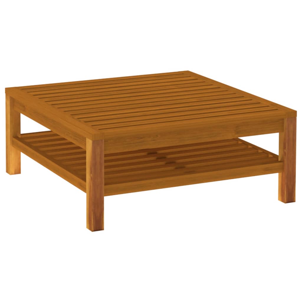 NNEVL 7 Piece Garden Lounge Set with Cream Cushion Solid Acacia Wood by NNEVL