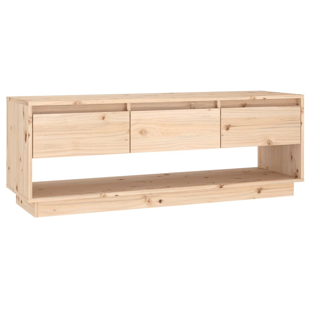 NNEVL TV Cabinet 110.5x34x40 cm Solid Wood Pine by NNEVL