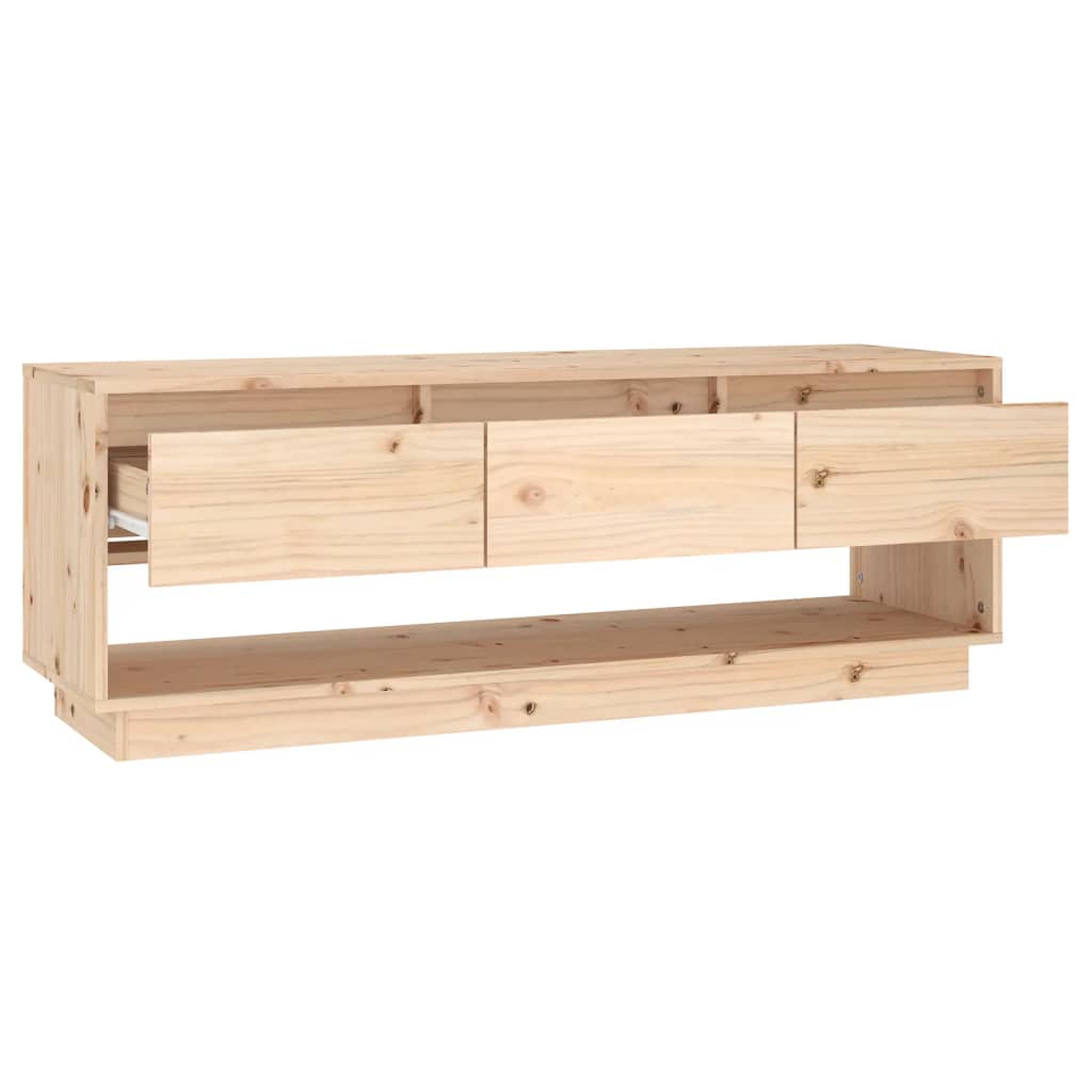 NNEVL TV Cabinet 110.5x34x40 cm Solid Wood Pine by NNEVL