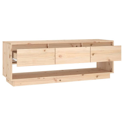 NNEVL TV Cabinet 110.5x34x40 cm Solid Wood Pine by NNEVL