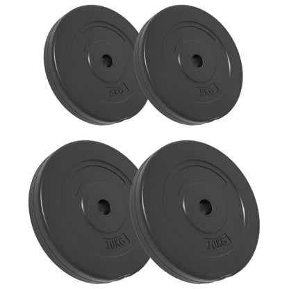 NNEVL Weight Plates 4 pcs 30 kg Cement by NNEVL