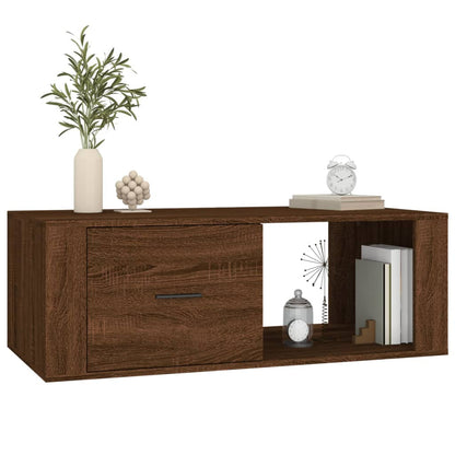NNEVL Coffee Table Brown Oak 100x50.5x35 cm Engineered Wood by NNEVL