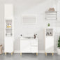 NNEVL Bathroom Cabinet White 30x30x190 cm Engineered Wood by NNEVL