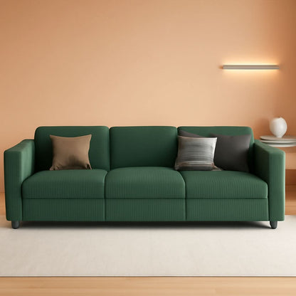 Green Modular Sectional Sofa Featuring Deep Storage by ShipItFurniture