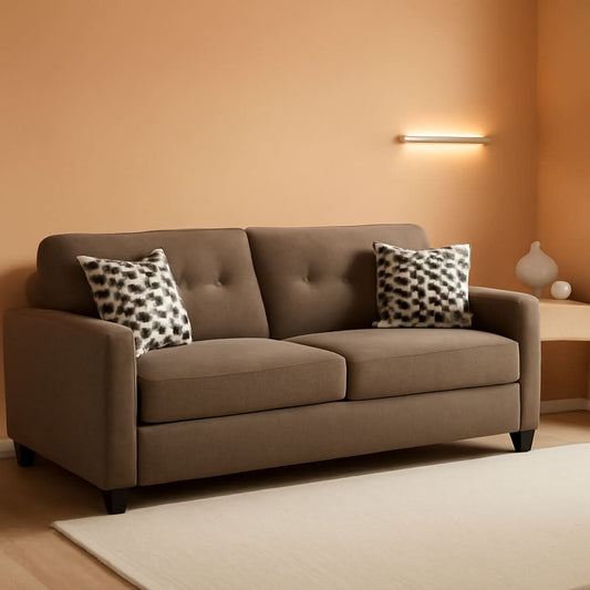 Contemporary Espresso Full Size Sofa Sleeper MemoryFoam by ShipItFurniture