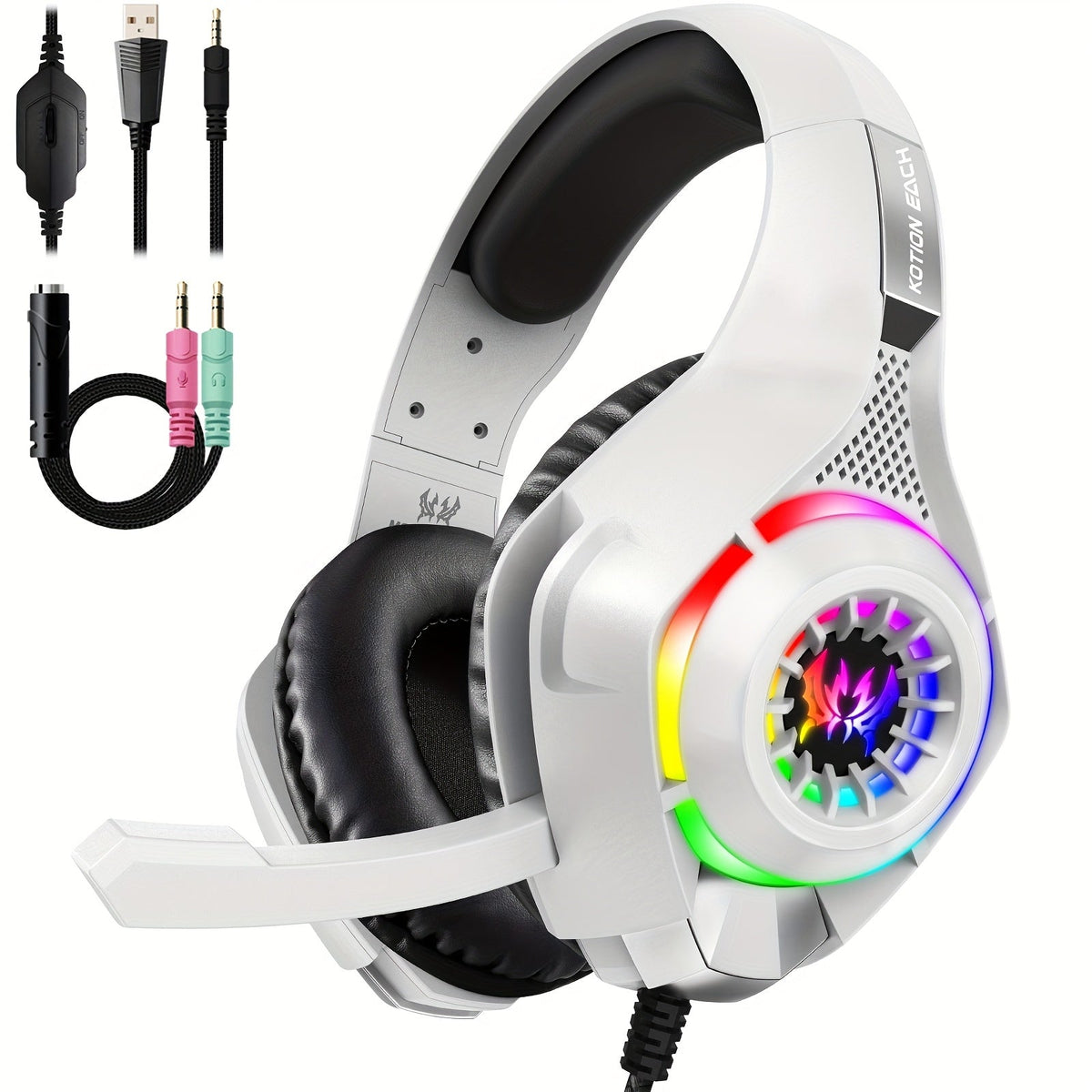 Gaming Headset with Mic & LED Lights by CTN
