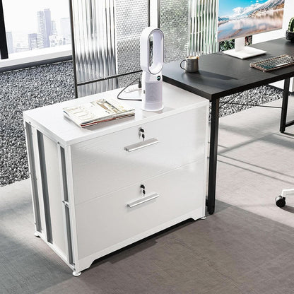 Lockable File Cabinet With Charging Station For Home Office by ShipItFurniture