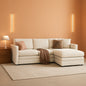 NinetySevenInch L Shaped Modular Sectional Sofa Beige by ShipItFurniture