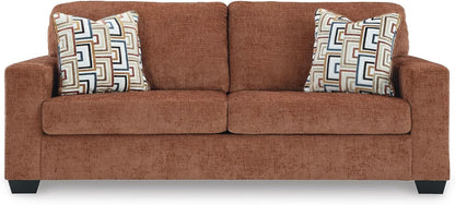 Queen Burnt Orange Contemporary Luxury Sofa Sleeper by ShipItFurniture
