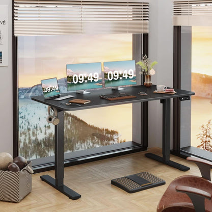 Electric Height Adjustable Standing Desk 55 X 24 Inches by ShipItFurniture