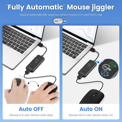 NNEOBA Fully Automatic USB Mouse Jiggler with HD Screen by NNEOBA