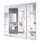 Modern 3-Door Wall Mounted Medicine Cabinet Bathroom Mirror Cupboard by FastFurnishings