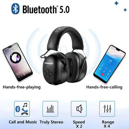 Bluetooth Electronic Earmuffs Black by CAN