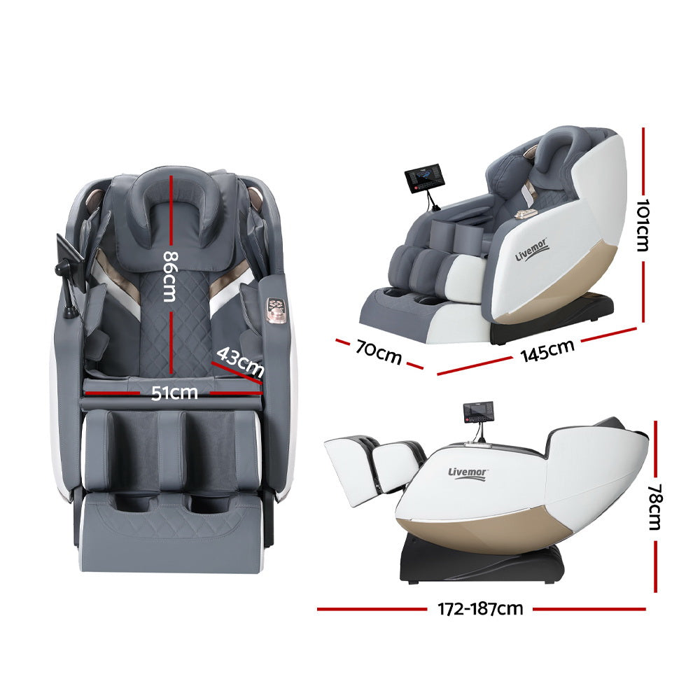 NNEDSZ Livemor Massage Chair Electric Recliner Home Massager Beryl by NNEDSZ