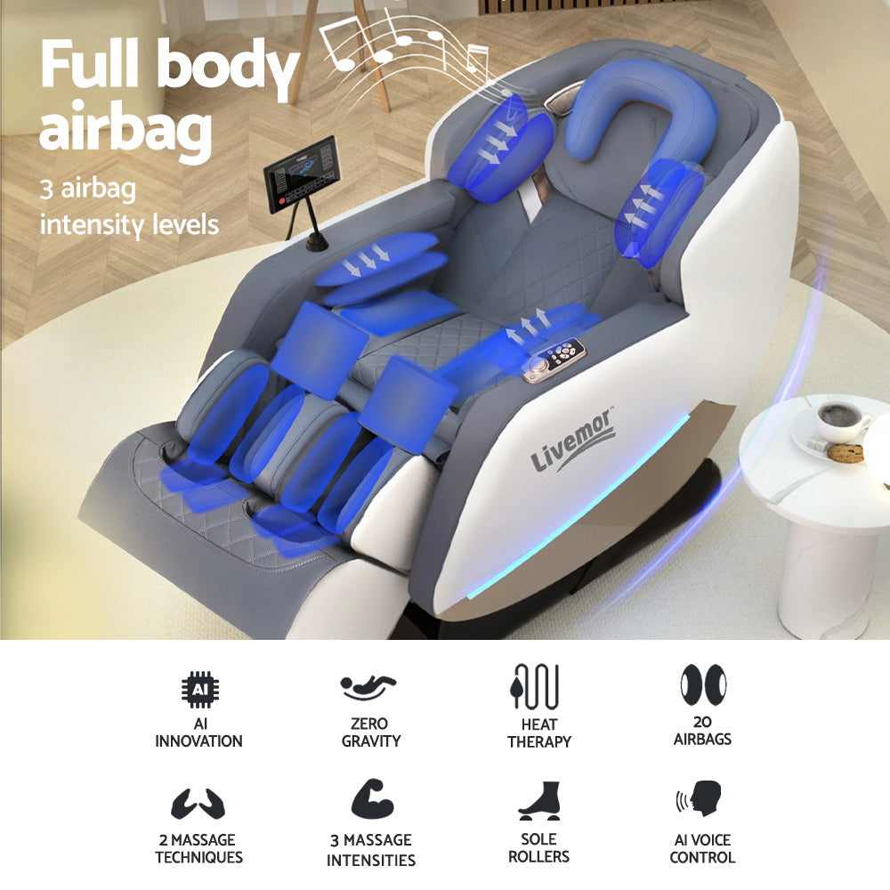 NNEDSZ Livemor Massage Chair Electric Recliner Home Massager Beryl by NNEDSZ