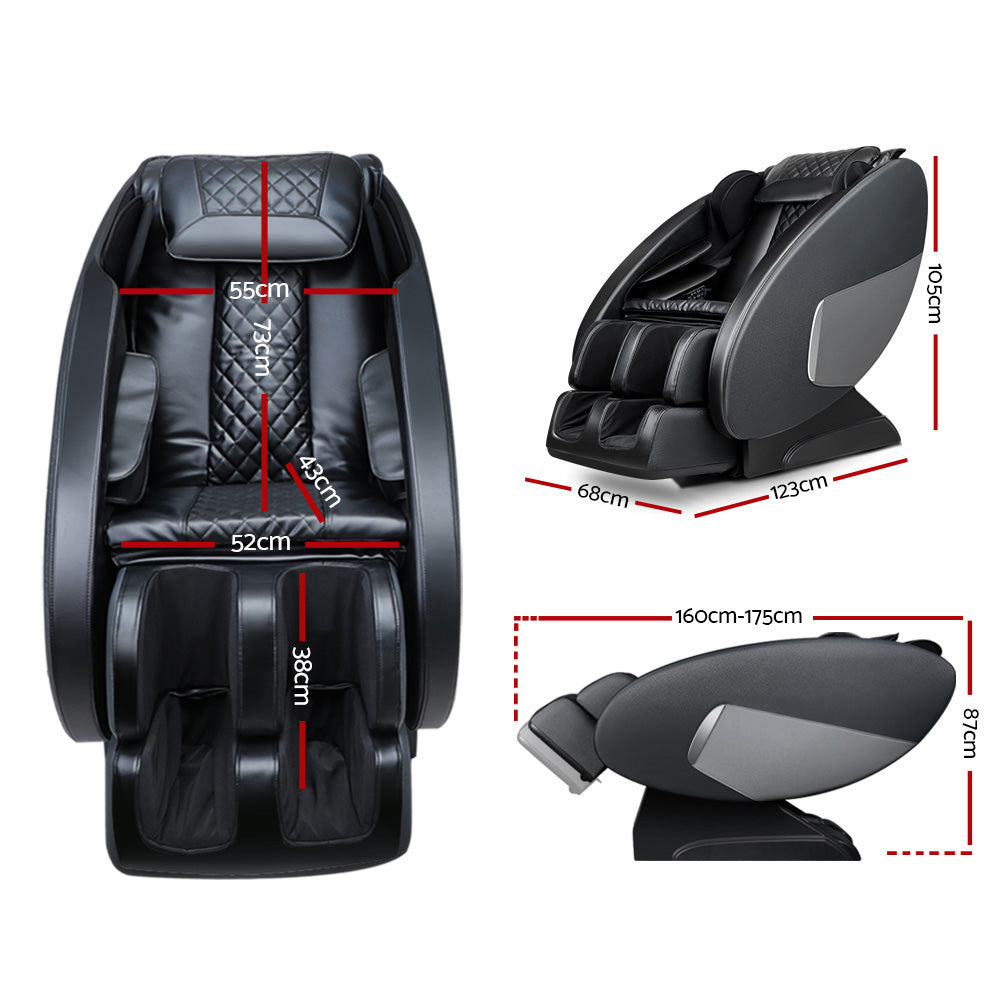 NNEDSZ Livemor Massage Chair Electric Recliner Massager Black Ellmue by NNEDSZ