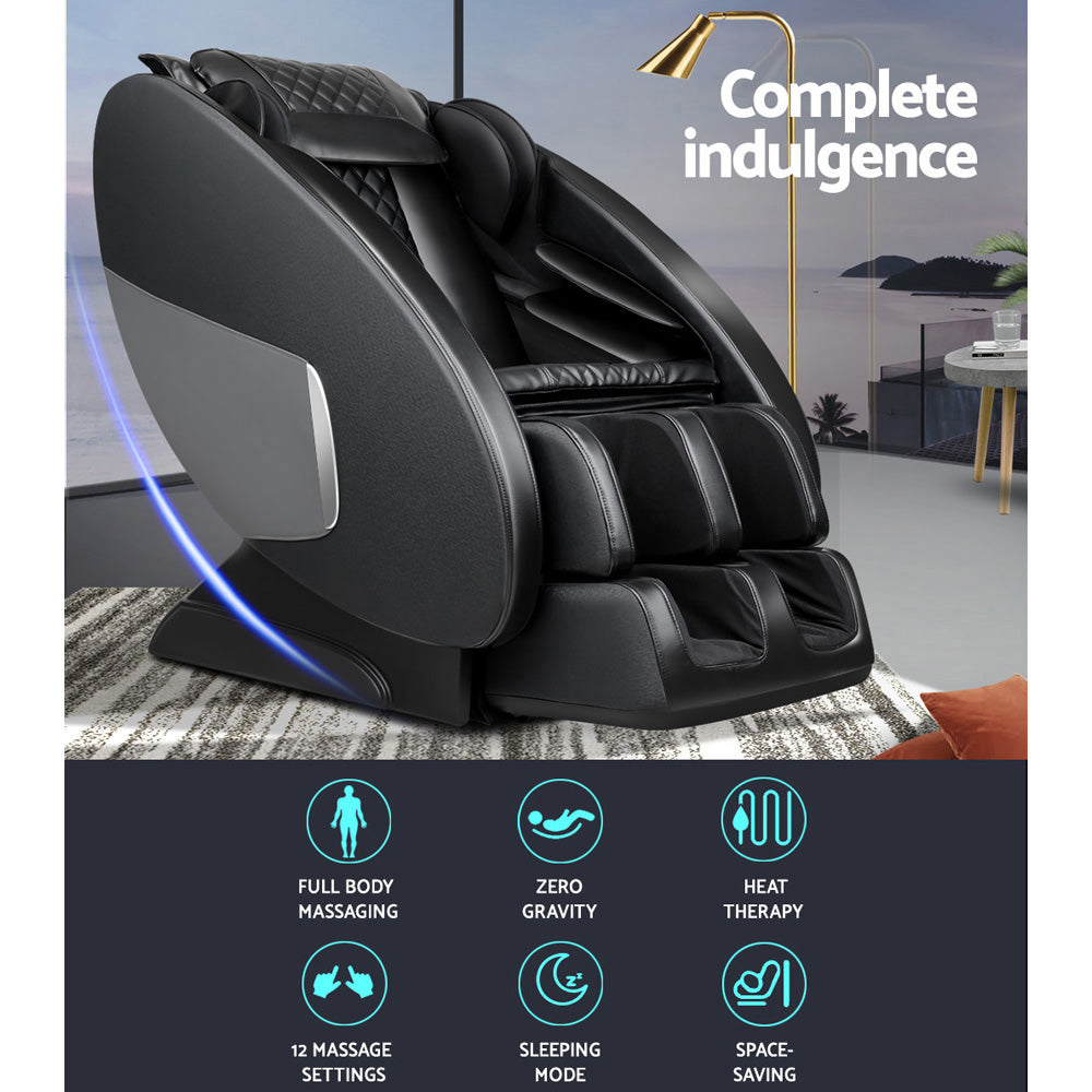 NNEDSZ Livemor Massage Chair Electric Recliner Massager Black Ellmue by NNEDSZ