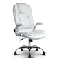 NNEDSZ Leather 8 Point Massage Office Chair - White by NNEDSZ