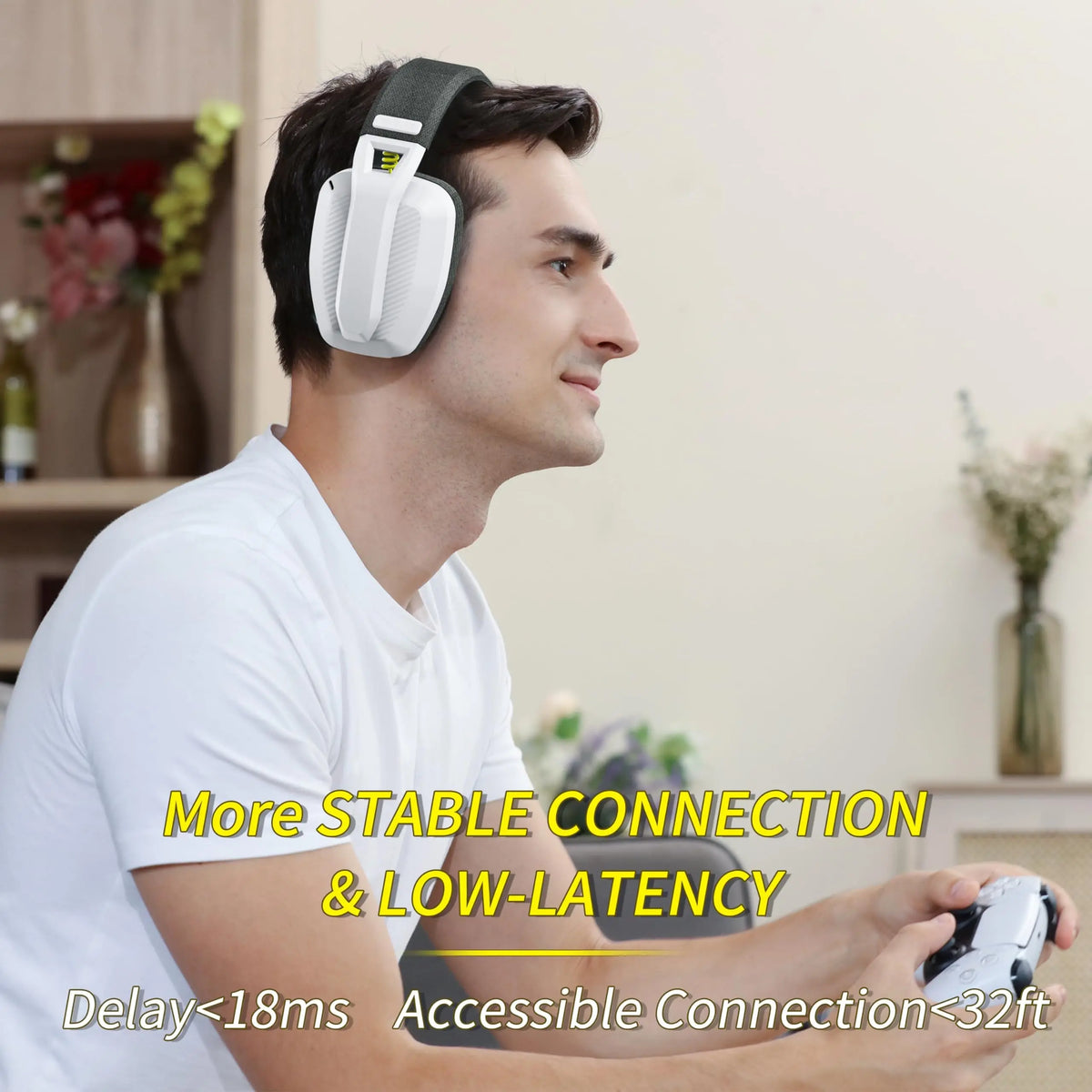 NNEOBA Wireless Gaming Headset with Microphone by NNEOBA