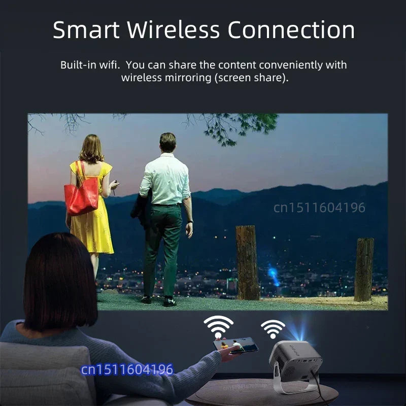 NNEOBA MINI Projector WIFI Portable Home Theater by NNEOBA