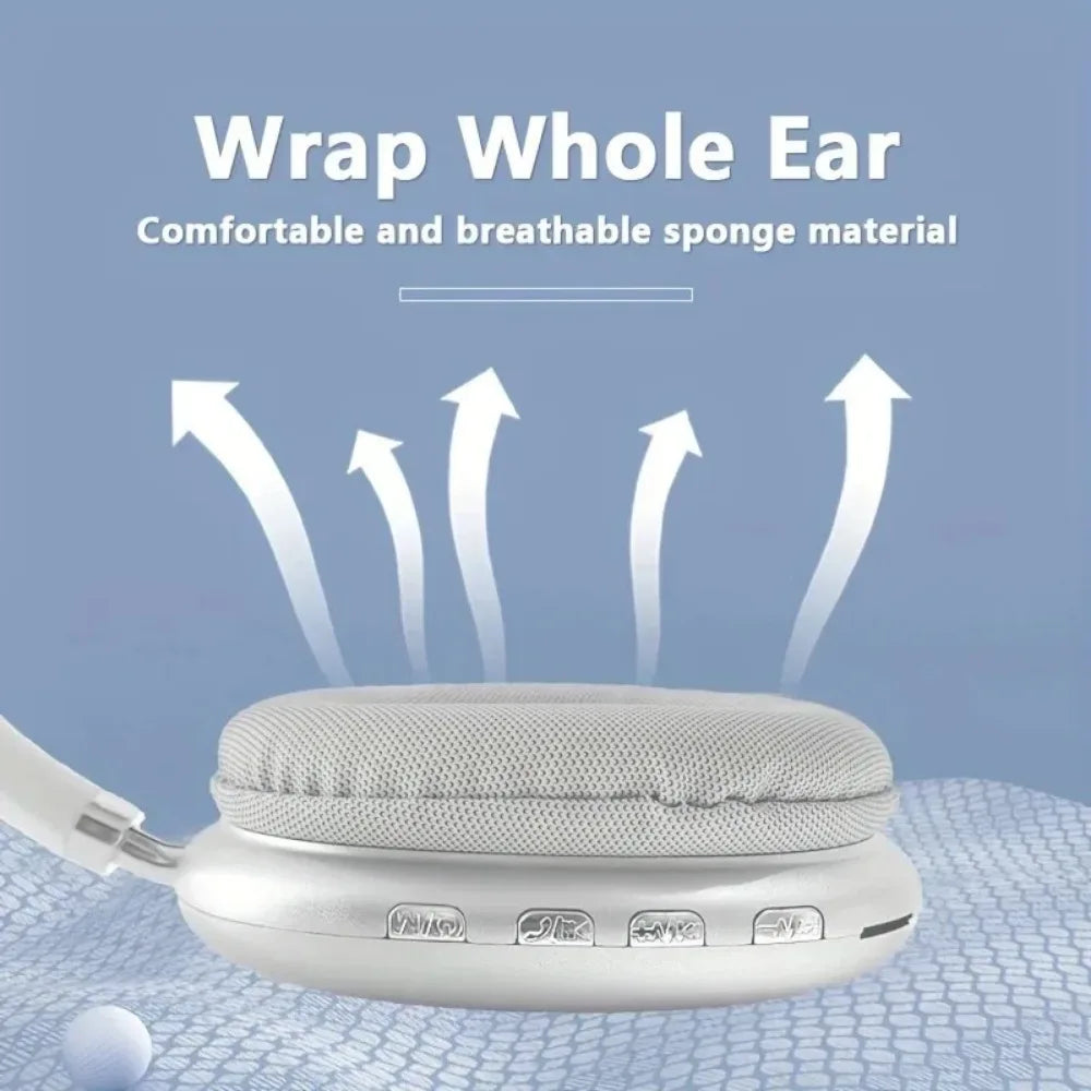 NNEOBA Wireless Bluetooth Over-Ear Headphones White by NNEOBA