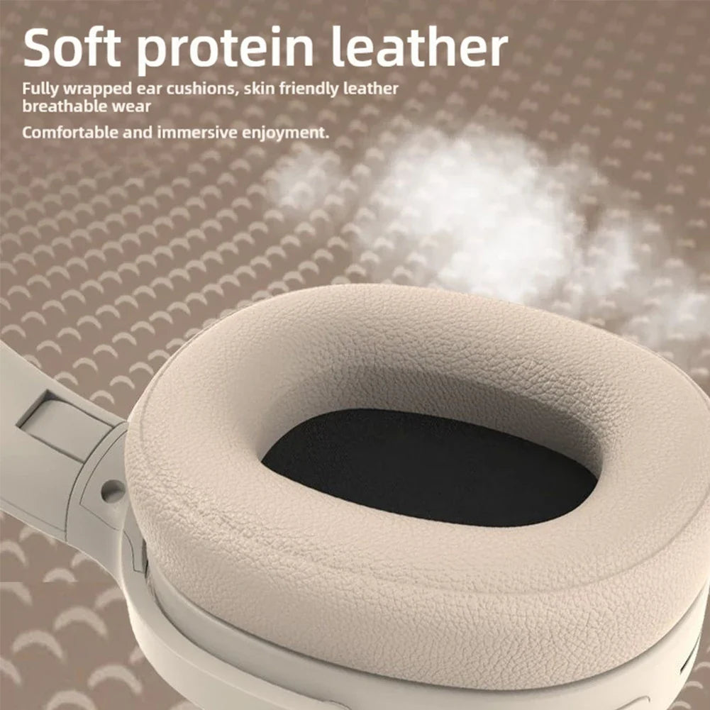 NNEOBA Wireless Bluetooth Over-Ear Headphone Beige by NNEOBA