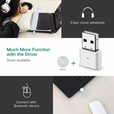 NNEDSZ USB Bluetooth 4.0 Adapter - White (30723) by NNEDSZ