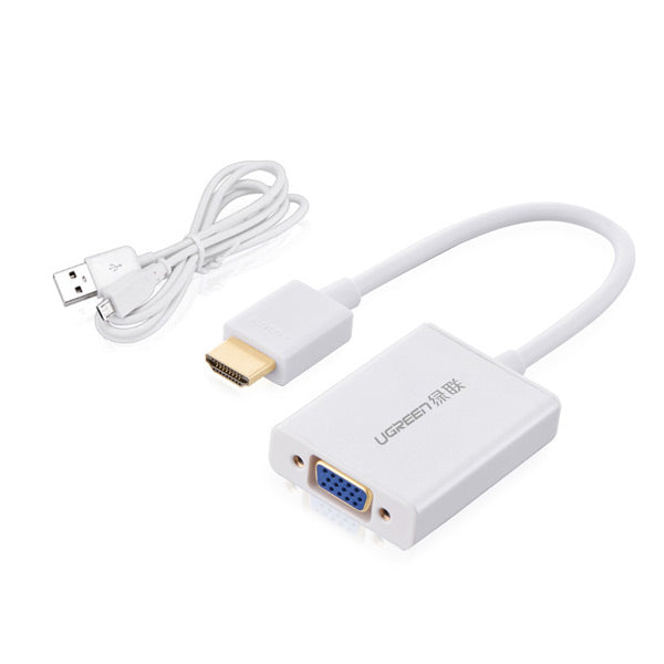 NNEDSZ UGREEN HDMI to VGA & 3.5MM Audio / Mirco USB converter (40212) by NNEDSZ