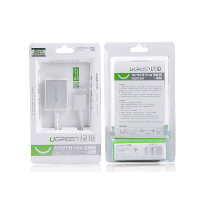 NNEDSZ UGREEN HDMI to VGA & 3.5MM Audio / Mirco USB converter (40212) by NNEDSZ