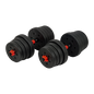 NNEDSZ 30kg Adjustable Rubber Dumbbell Set Barbell Home GYM Exercise Weights by NNEDSZ