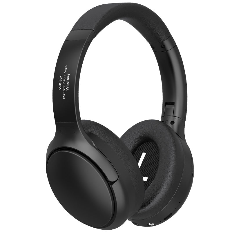 NNEDSZ Black VJE901 Wireless Bluetooth Over-Ear Headphones with Active Noise Cancelling by NNEDSZ